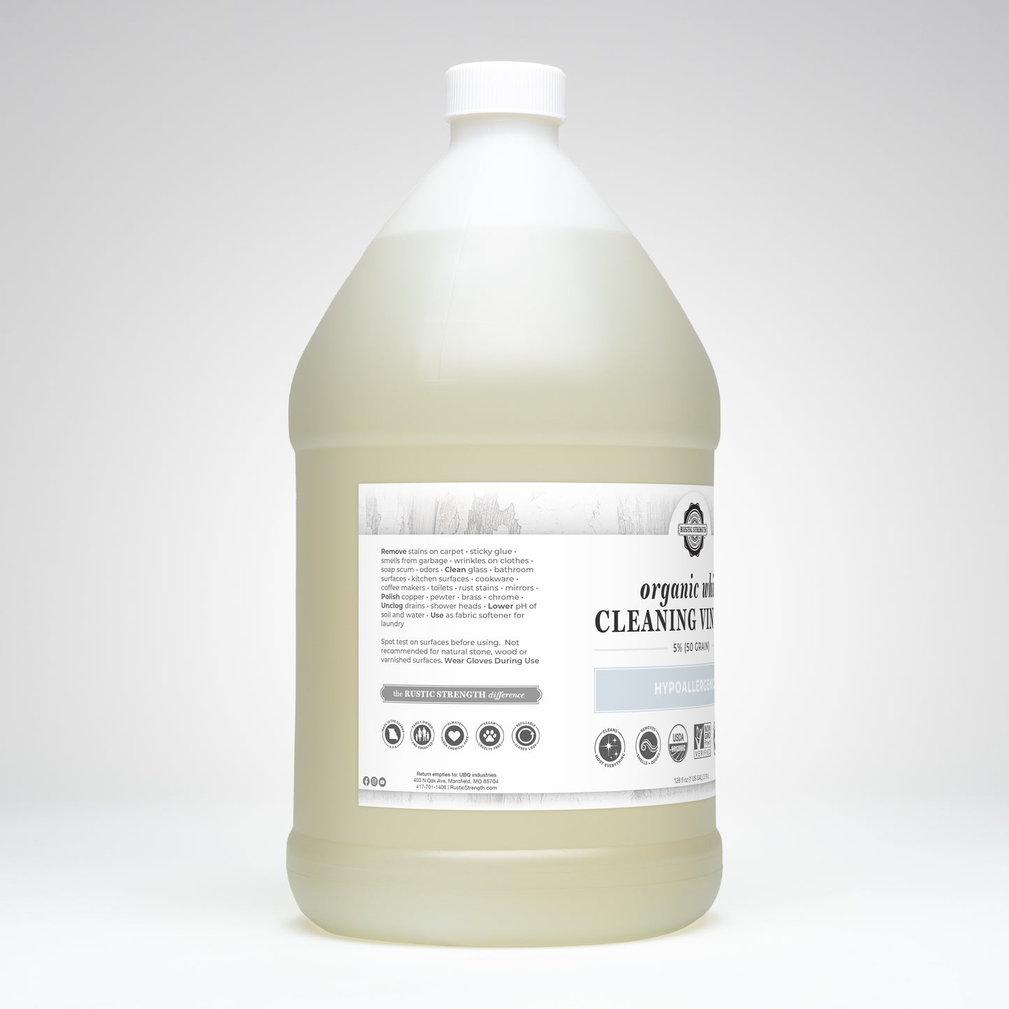 Organic Cleaning Vinegar - 50 grain