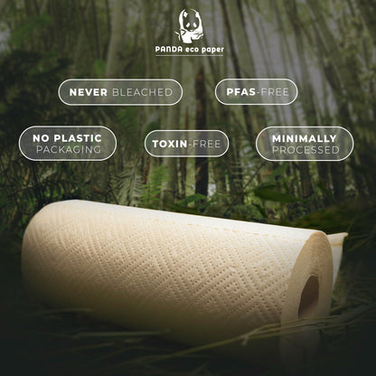 Panda Eco Paper | Unbleached Bamboo Paper Towels