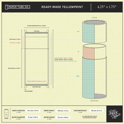 CLEARANCE | Paper Tube #410 | Black