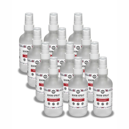 Rustic Strength, Room Spray, 4oz, Glass with spray top, Winter Berry, 12 pack
