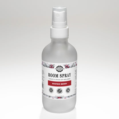 Rustic Strength, Room Spray, 4oz Glass Bottle with spray top, Winter Berry
