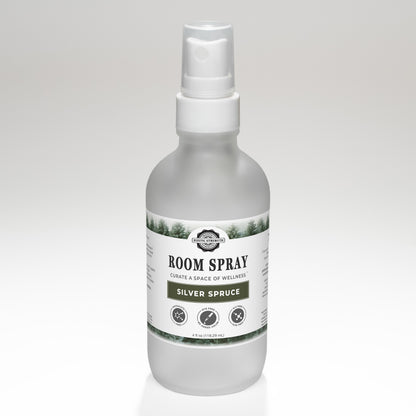 Rustic Strength, Room Spray, 4oz, Glass bottle with spray top, Silver Spruce