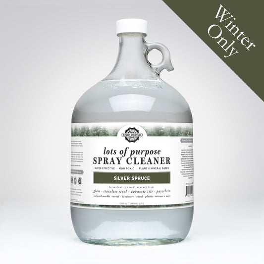 Rustic Strength, Room Spray, 1 Gallon, Glass Jug, Silver Spruce, with Winter Only badge
