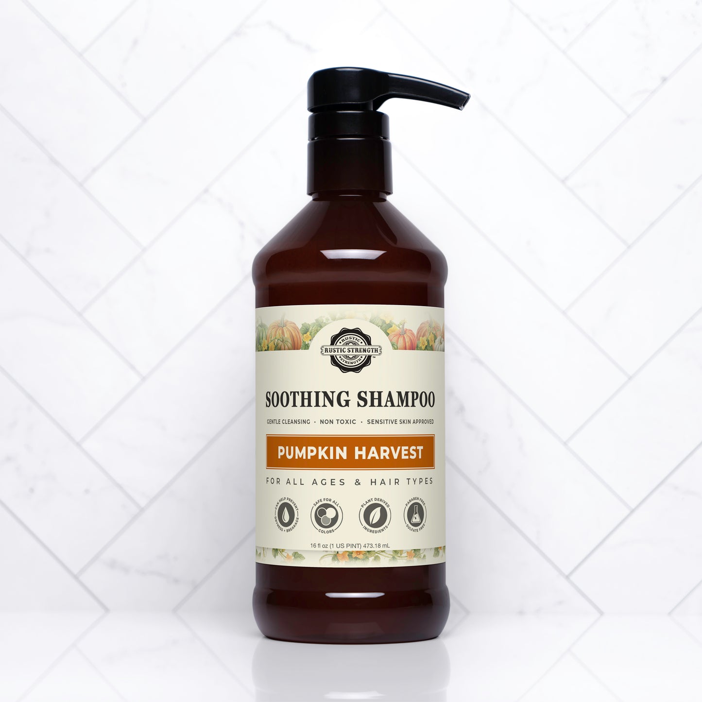 Soothing Shampoo | Pumpkin Harvest | 16 oz Bottle