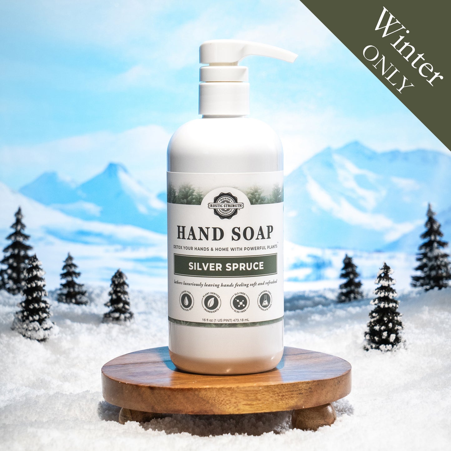 Hand Soap | Silver Spruce | 16 oz Pump Bottle