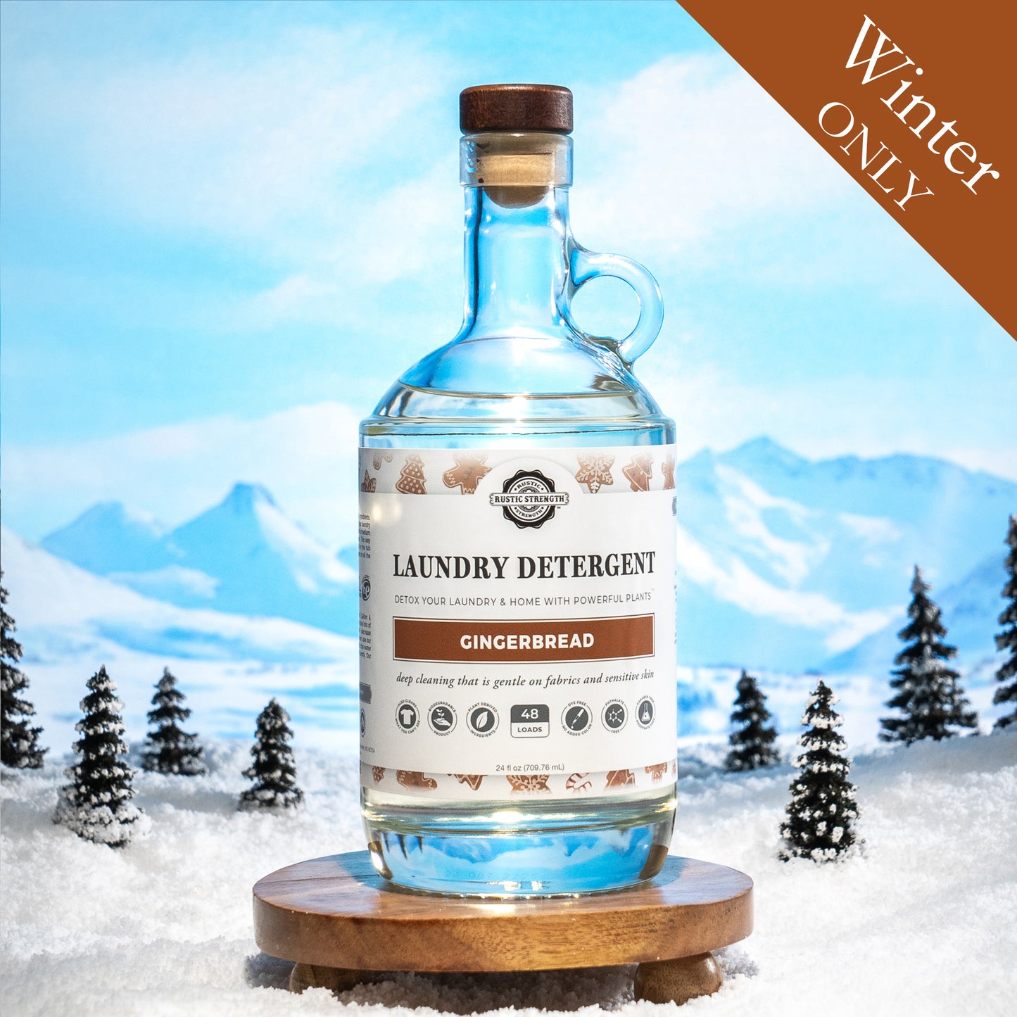 Laundry Detergent | Gingerbread | 24 oz Glass Bottle