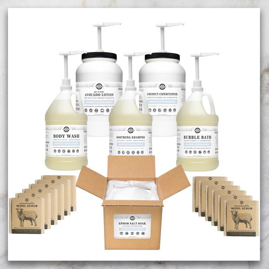 Bath & Body Starter Bundle | Plastic Display Bottles | Unscented