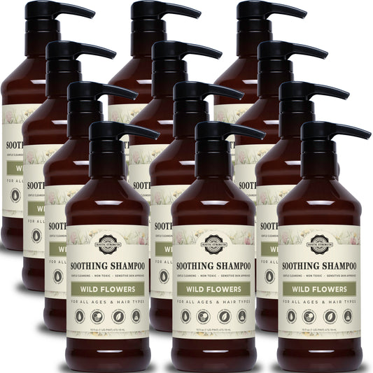 Soothing Shampoo | Wild Flowers | 16 oz Bottle