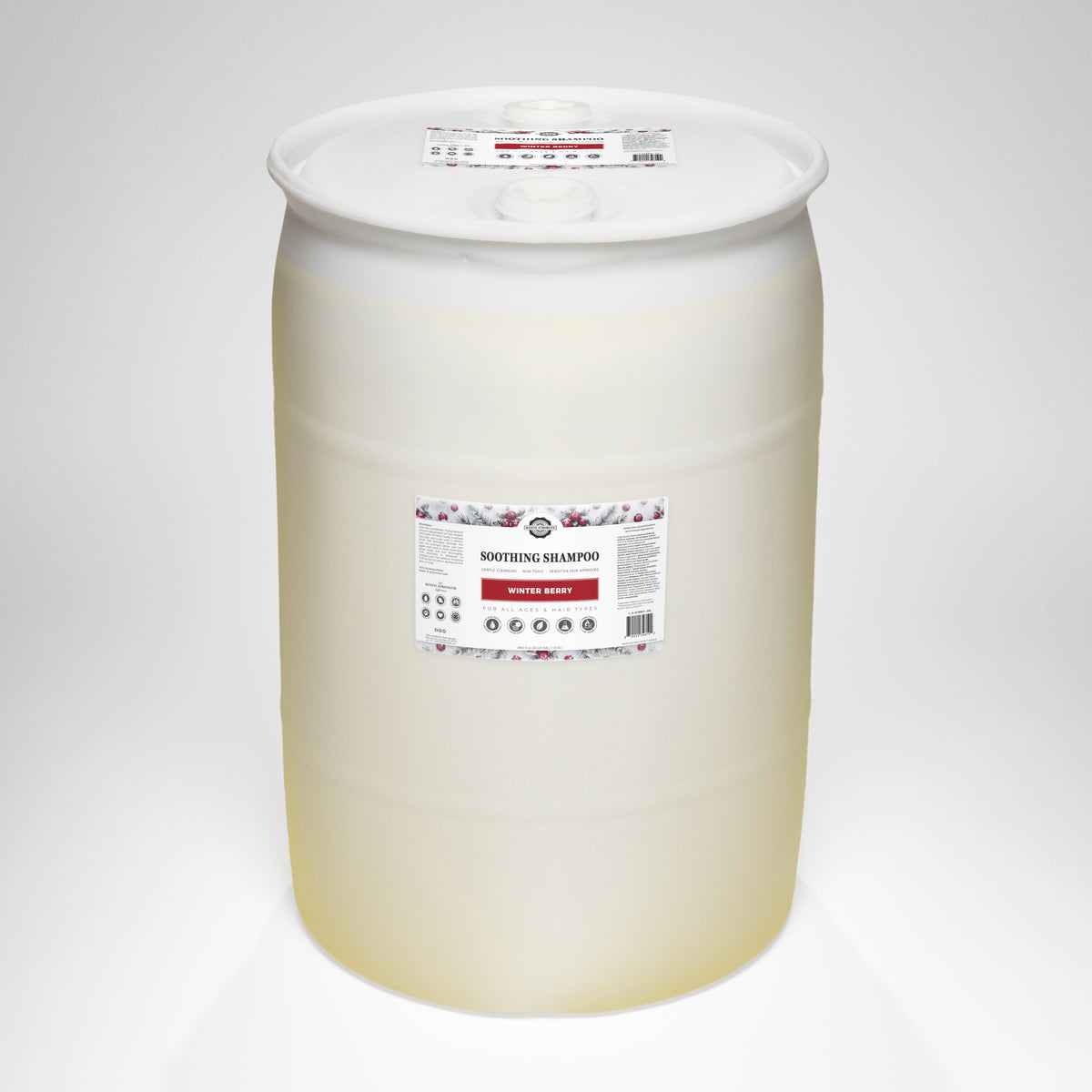 Rustic Strength, Soothing Shampoo, 30 Gallon Drum, Winter Berry