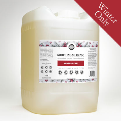 Rustic Strength, Soothing Shampoo, 5 Gallon Eco Jug, Winter Berry, with Winter Only badge