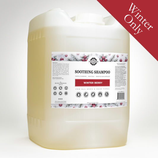 Rustic Strength, Soothing Shampoo, 5 Gallon Eco Jug, Winter Berry, with Winter Only badge