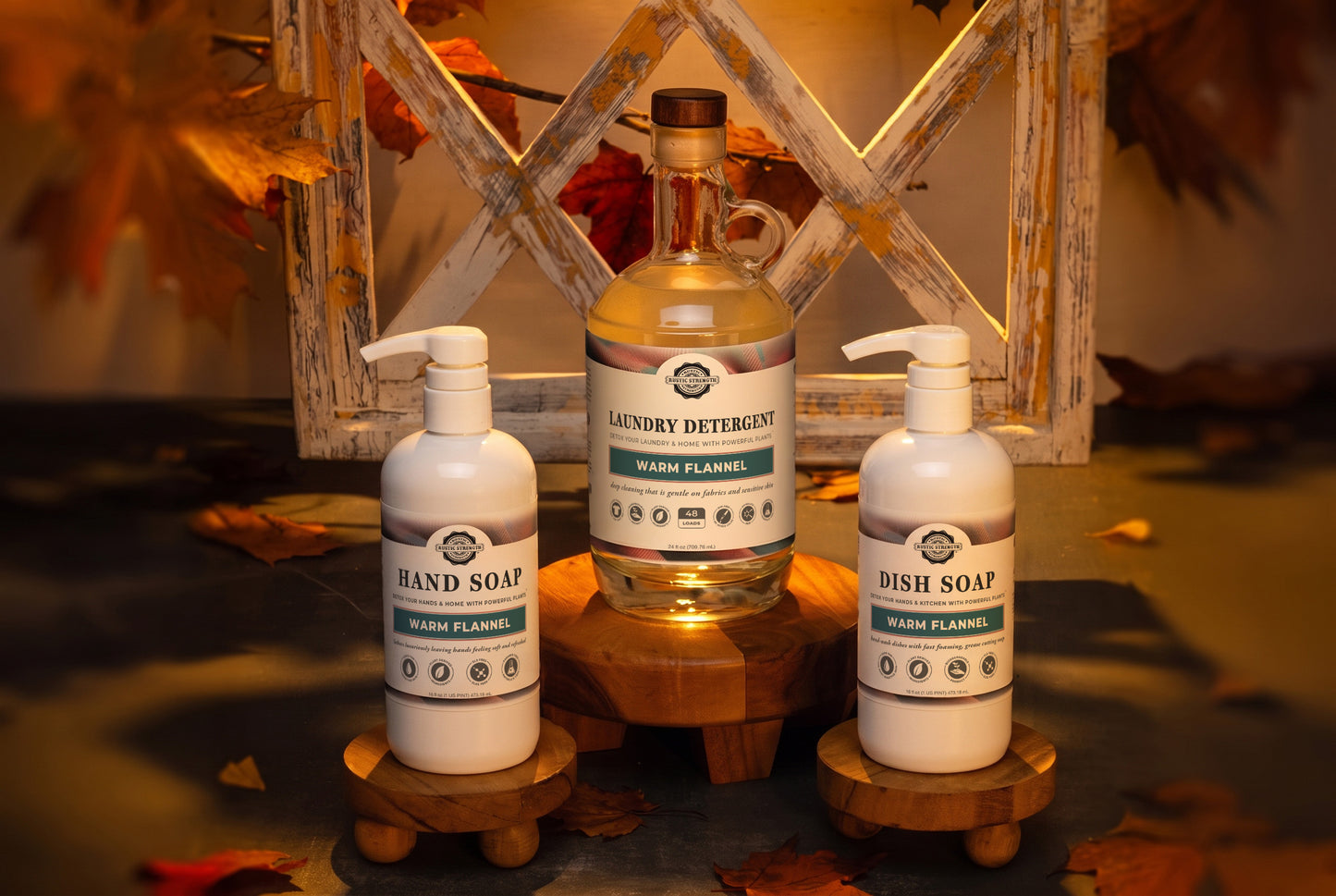 Autumn Sample Set | Retail Size Hand, Dish & Laundry | Warm Flannel