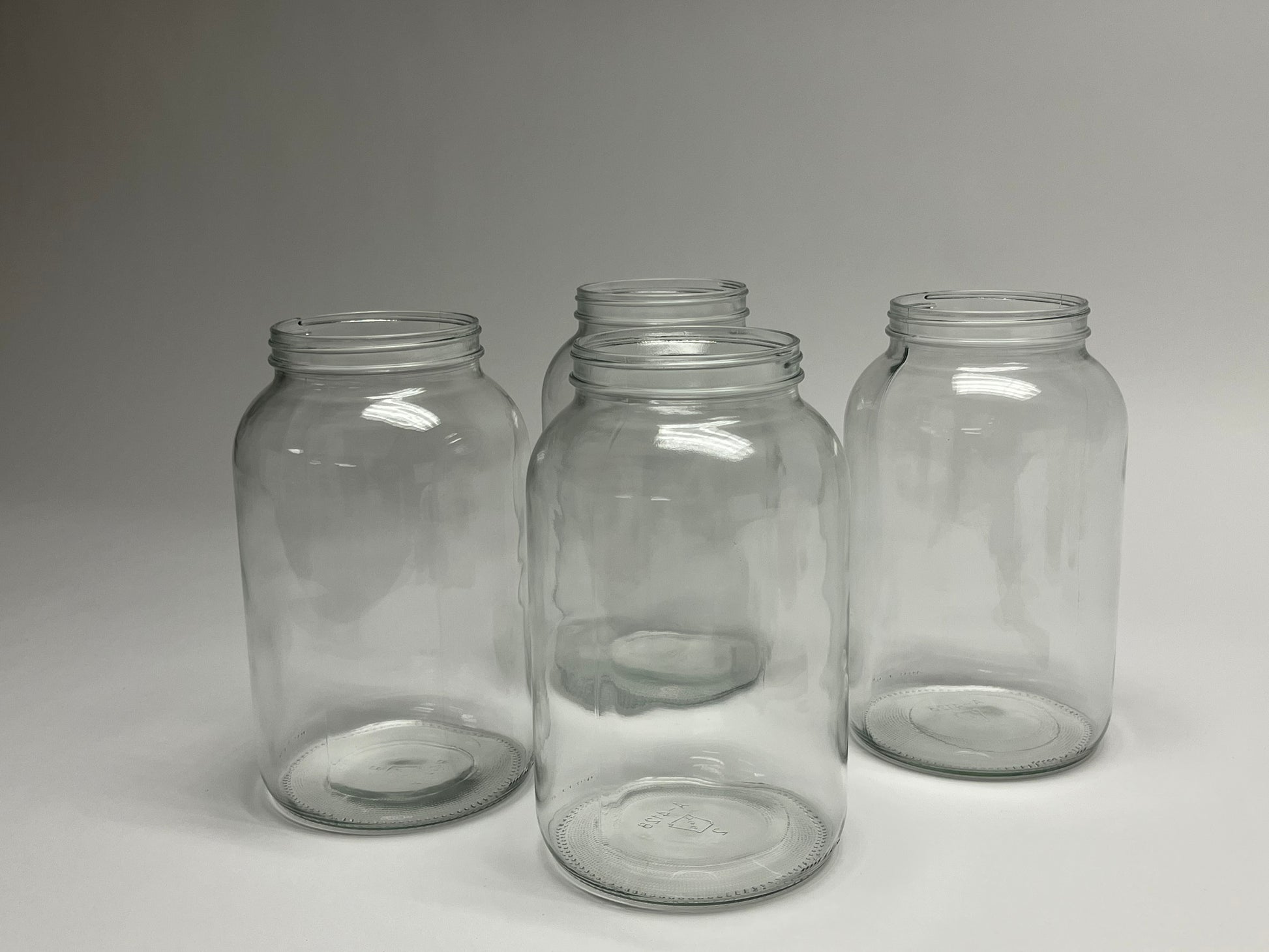 128oz Wide-Mouth Glass Jars | Case of 4