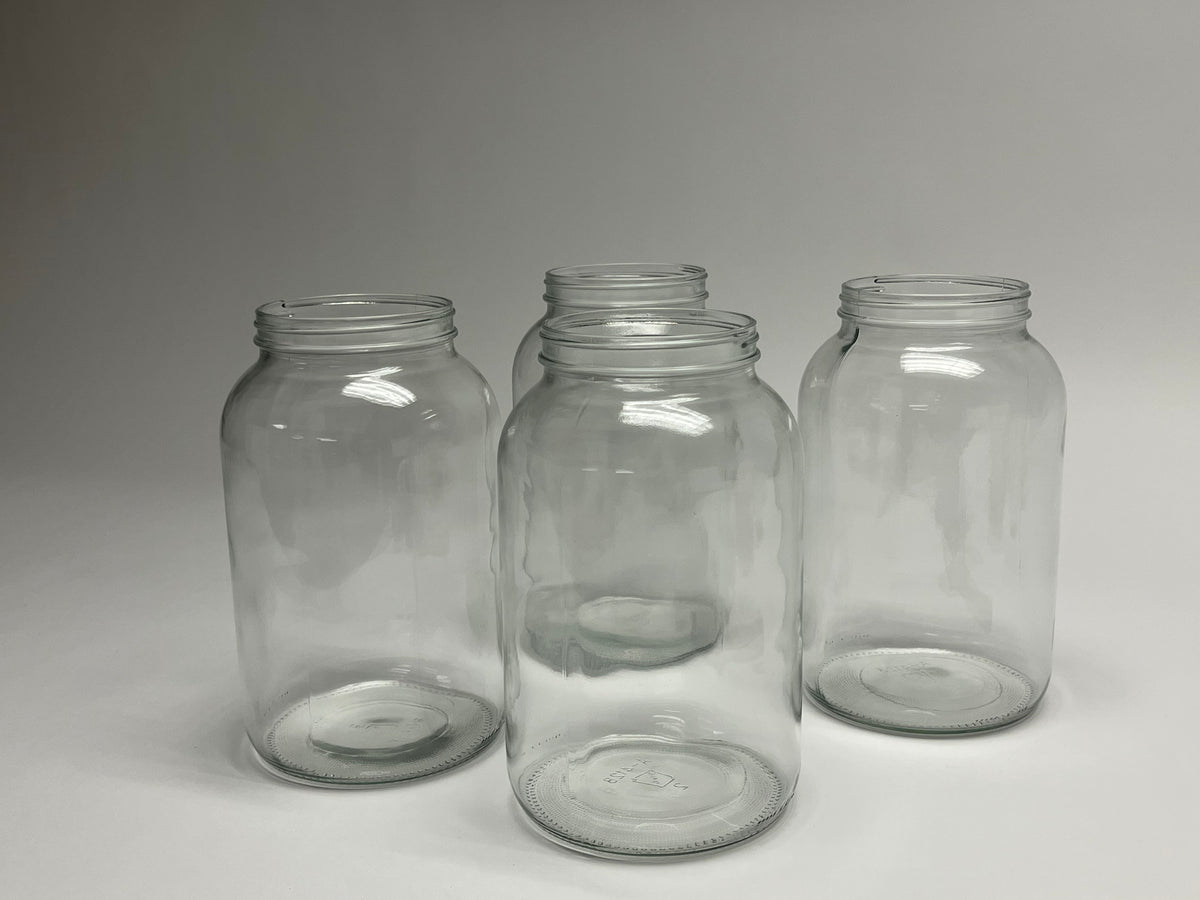 1 Gallon Wide-Mouth Glass Jars