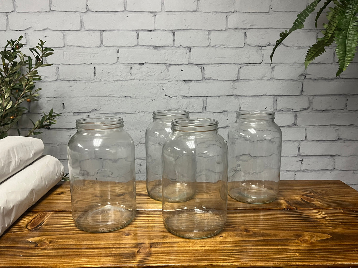 1 Gallon Wide-Mouth Glass Jars