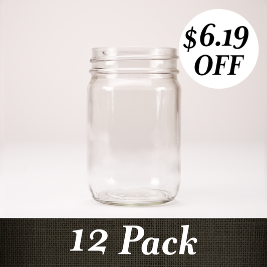 12 oz Glass Keeper Jar - 12 Pack