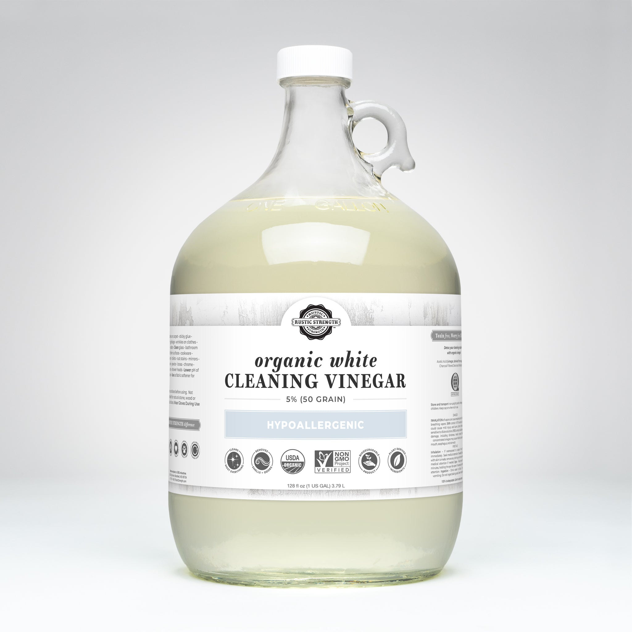 Organic White Vinegar 50 grain rusticstrengthwholesale
